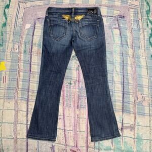 Robins Jeans Women's Marilyn Gold Wings Flared Denim 29x28
